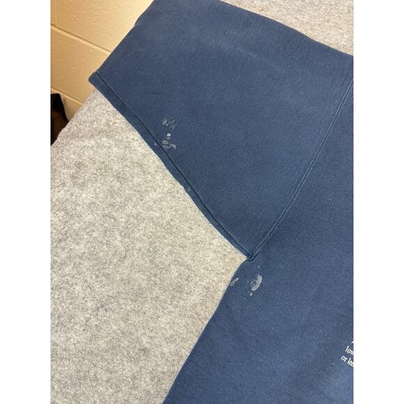 VINTAGE Field & Stream Sweatshirt Mens XL Blue Guide Service Fishing Outdoors - Picture 5 of 5